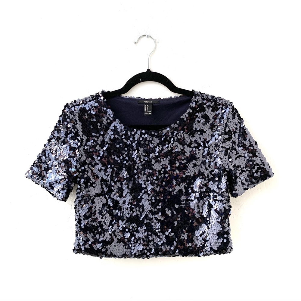 Forever 21 Sequin Crop Top